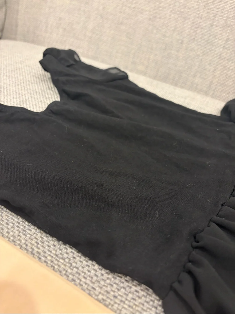 Black Skirted Ballet Leotard w/ Snaps and Tights Bundle, 2-3T